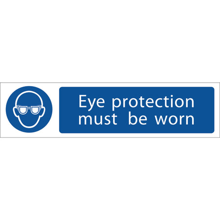 Eye-Protection'-Mandatory-Sign,-200-x-50mm