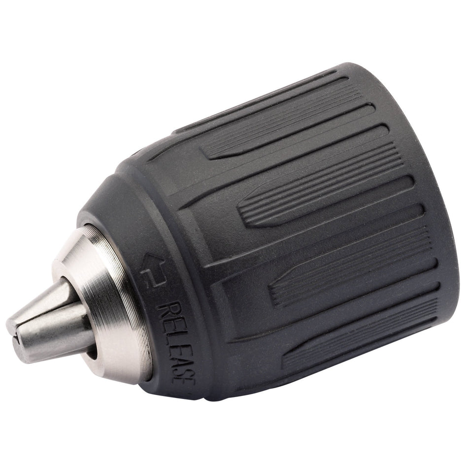 Keyless-Plastic-Chuck-Sleeve-for-Mains-and-Cordless-Drills,-3/8"-x-24UNF,-10mm-Capacity