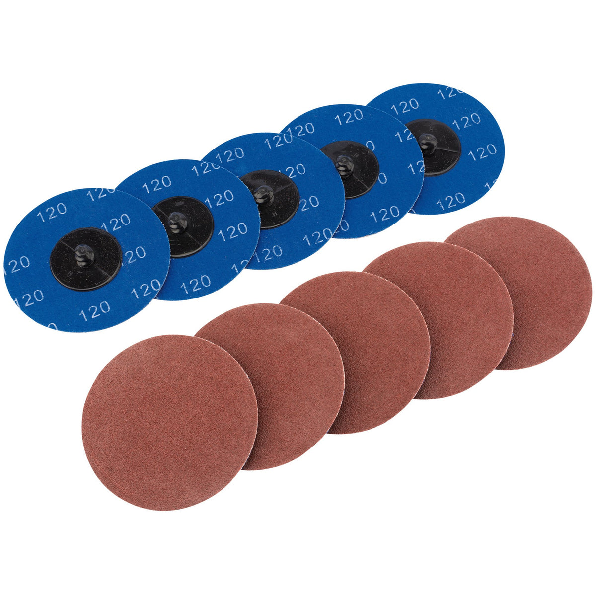 Aluminium-Oxide-Sanding-Discs,-75mm,-120-Grit-(Pack-of-10)