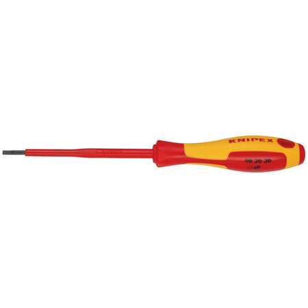 KNIPEX-98-20-30-VDE-Insulated-Screwdriver,-3.0-x-100mm