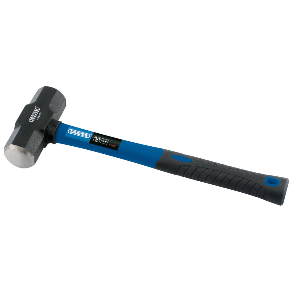 Short-Handle-Sledge-Hammer-with-Fibreglass-Shaft,-1.8kg/4lb