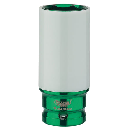 Draper-HI-TORQ®-Wheel-Nut-Socket-for-Alloy-Wheels,-1/2"-Sq.-Dr.-(23mm)