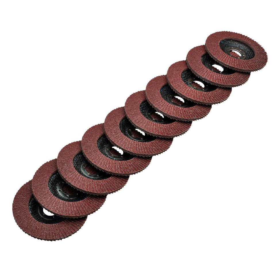 Aluminium-Oxide-Flap-Discs,-115-x-22.23mm,-60-Grit-(Pack-of-10)