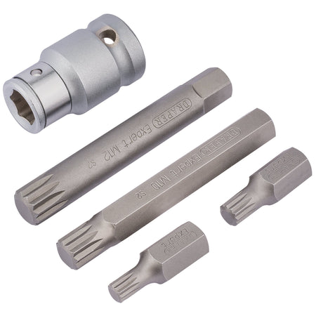 Spline-Bit-Set,-1/2"-Sq.-Dr.-(5-Piece)