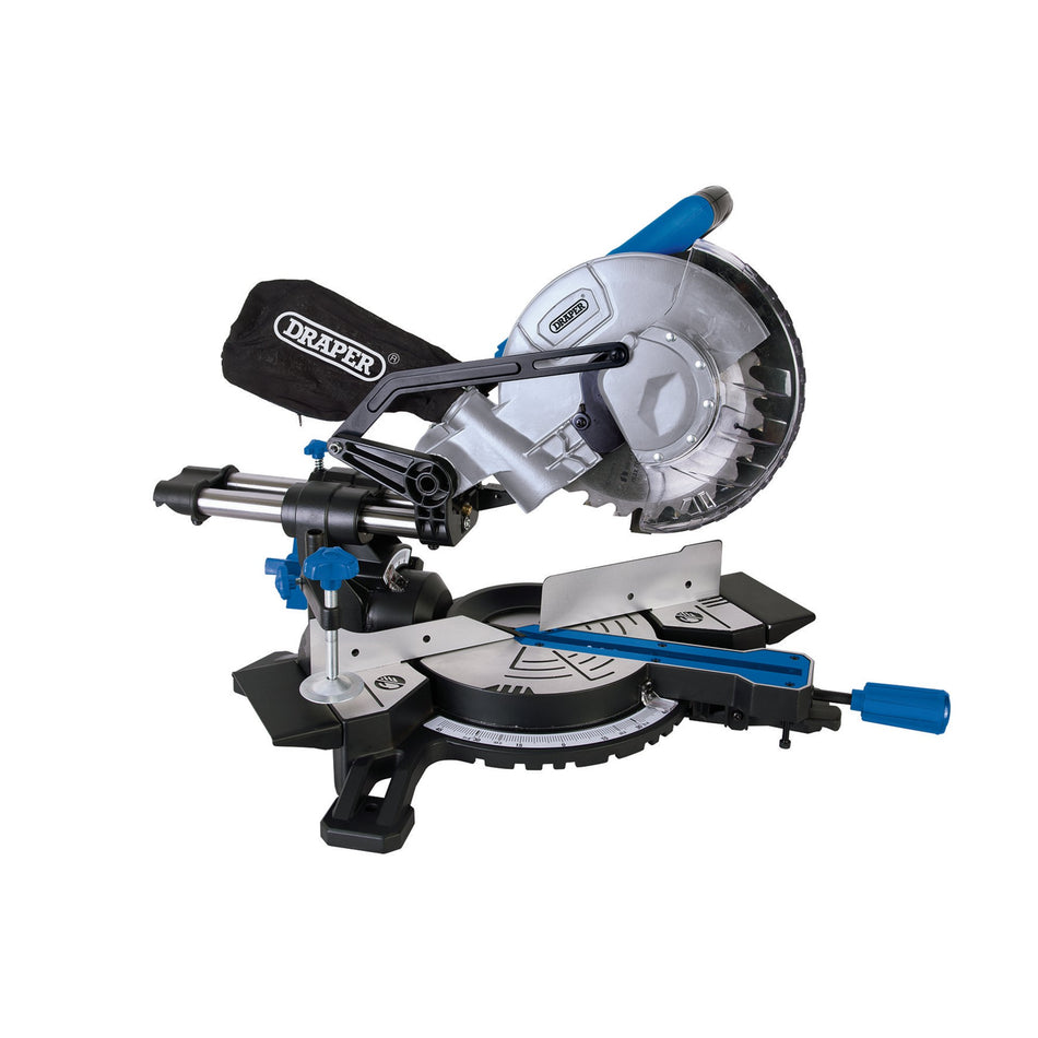 230V-Sliding-Compound-Mitre-Saw-with-Laser-Cutting-Guide,-210mm,-1500W