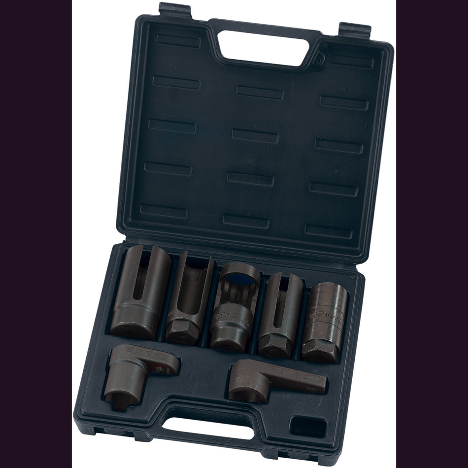Draper-Expert-Lambda/Oxygen-Sensor-Socket-Set,-3/8",-1/2"-Sq.-Dr.-(7-Piece)