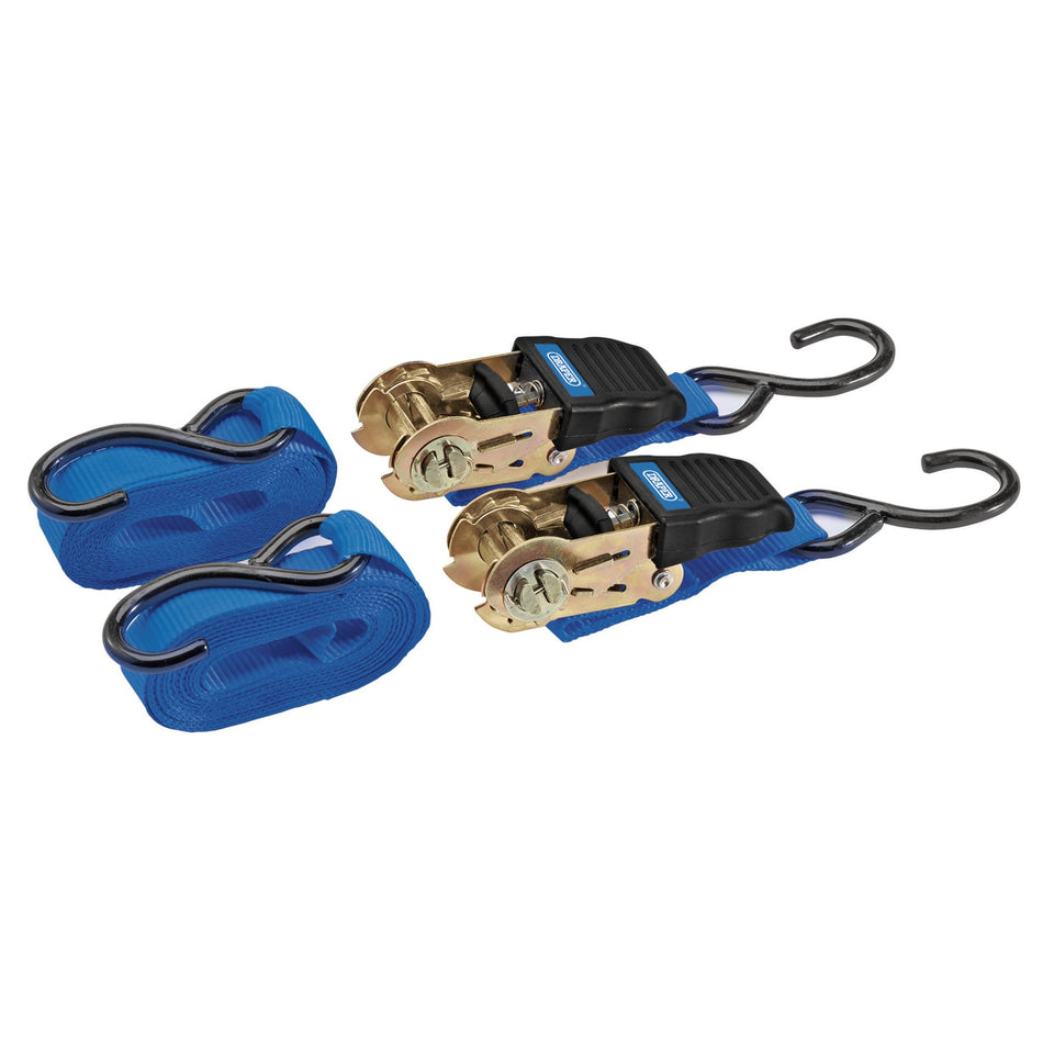 Ratchet-Tie-Down-Straps,-4.5m-x-25mm,-225kg-(2-Piece)
