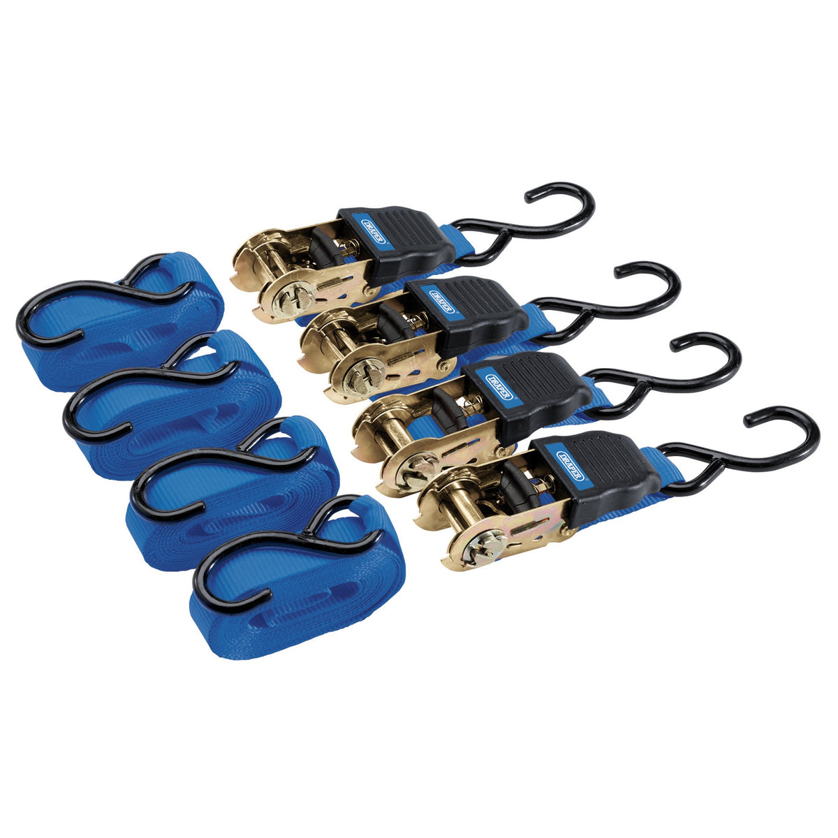 Ratchet-Tie-Down-Straps,-4.5m-x-25mm,-225kg-(4-Piece)
