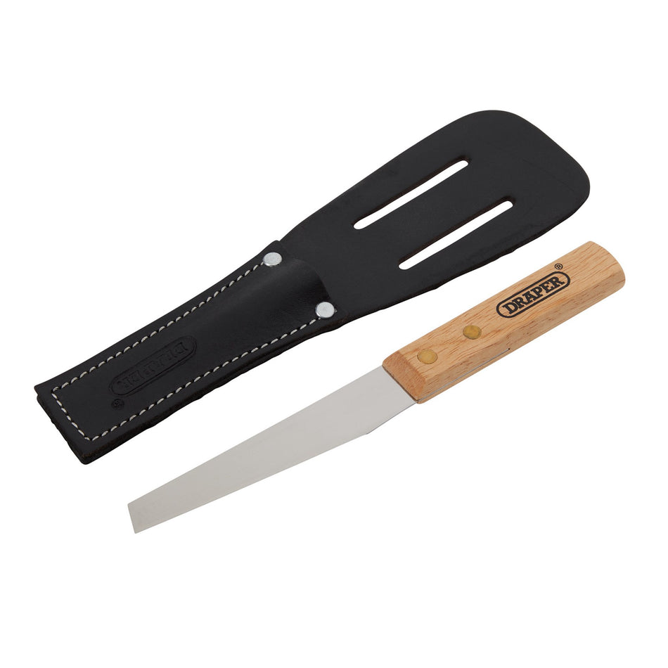 Shoe-or-Leather-Knife-with-Belt-Holster,-115mm
