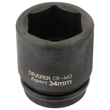 Draper-Expert-HI-TORQ®-6-Point-Impact-Socket,-3/4"-Sq.-Dr.,-34mm