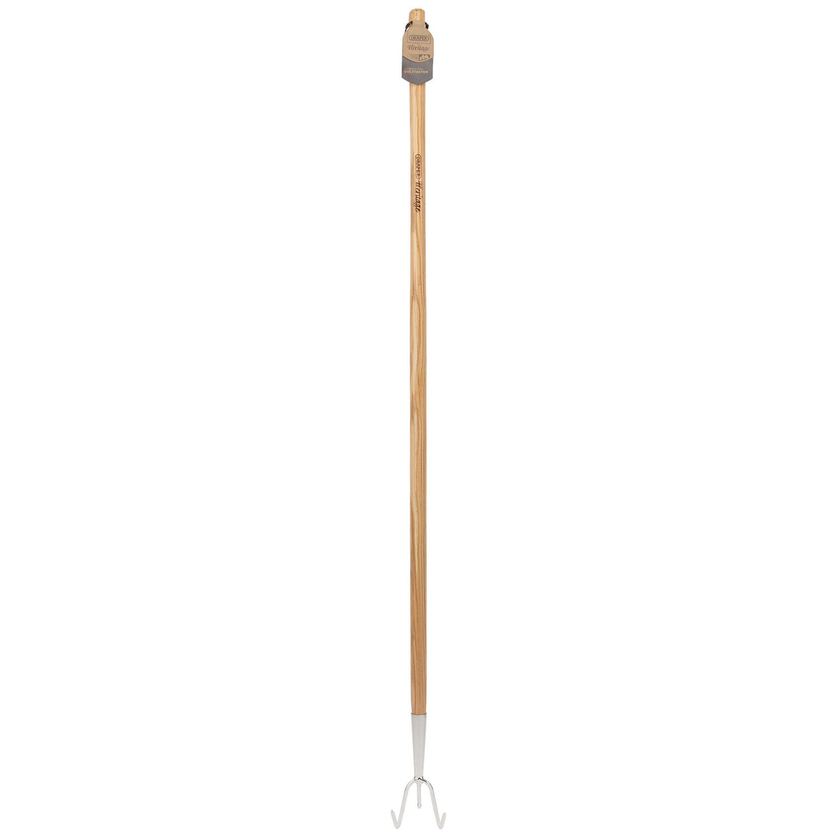 Draper-Heritage-Stainless-Steel-3-Prong-Cultivator-with-Ash-Handle