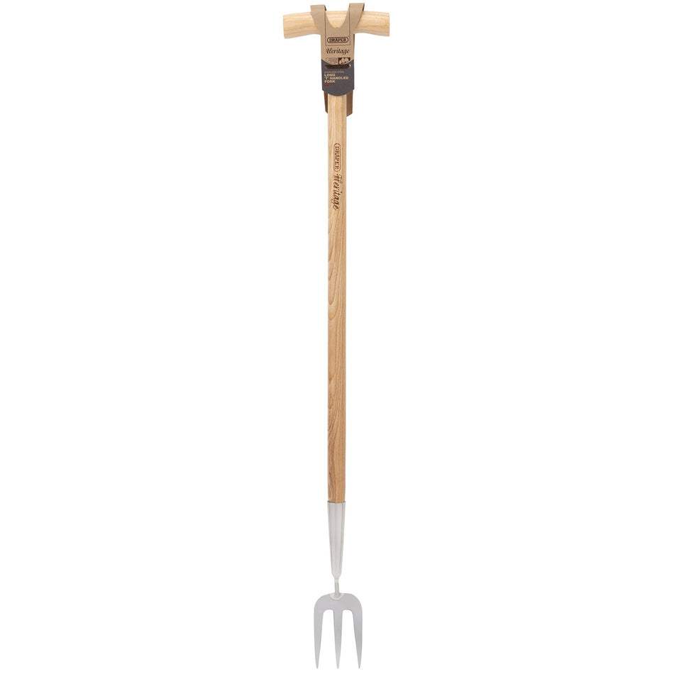 Draper-Heritage-Stainless-Steel-Fork-With-Ash-Long-Handle