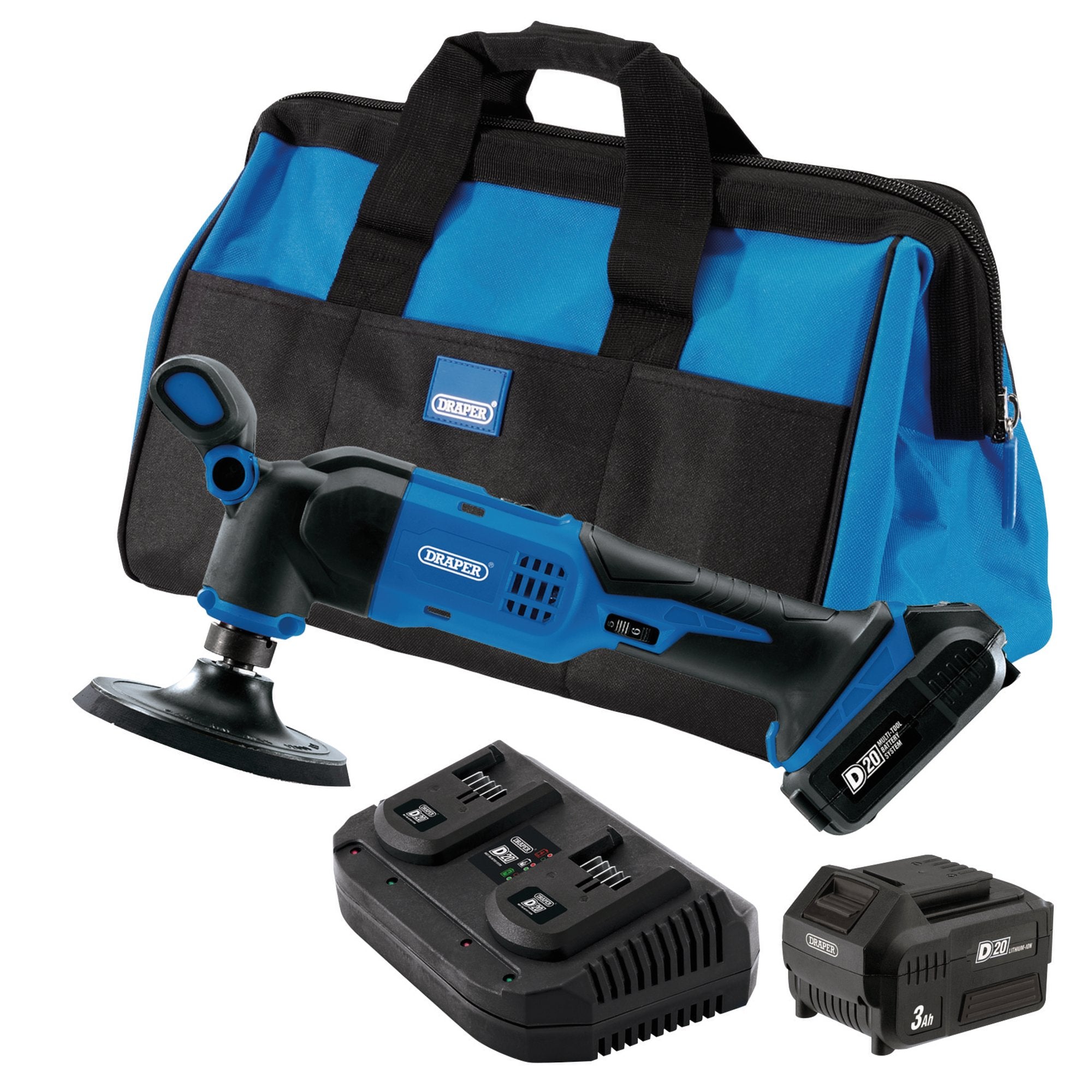 D20-20V-Dual-Action-Polisher-Kit,-125mm,-2-x-3.0Ah-Batteries,-1-x-Fast-Charger
