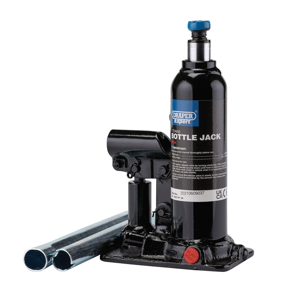 Draper-Expert-Hydraulic-Bottle-Jack,-2-Tonne