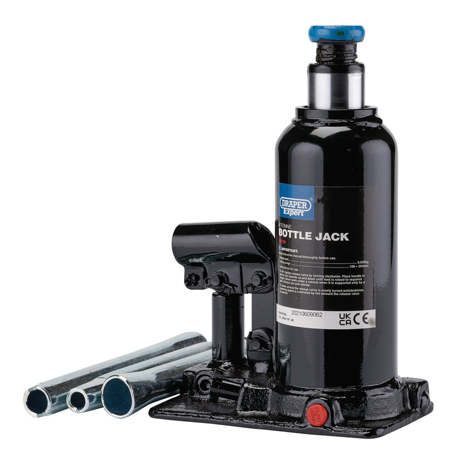 Draper-Expert-Hydraulic-Bottle-Jack,-8-Tonne