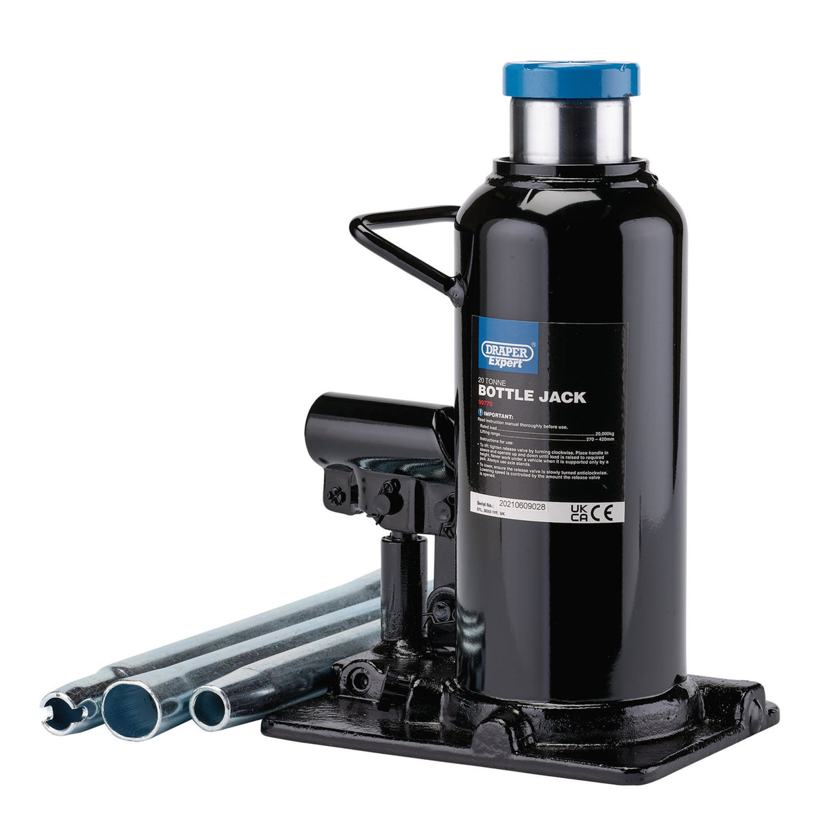 Draper-Expert-Hydraulic-Bottle-Jack,-20-Tonne