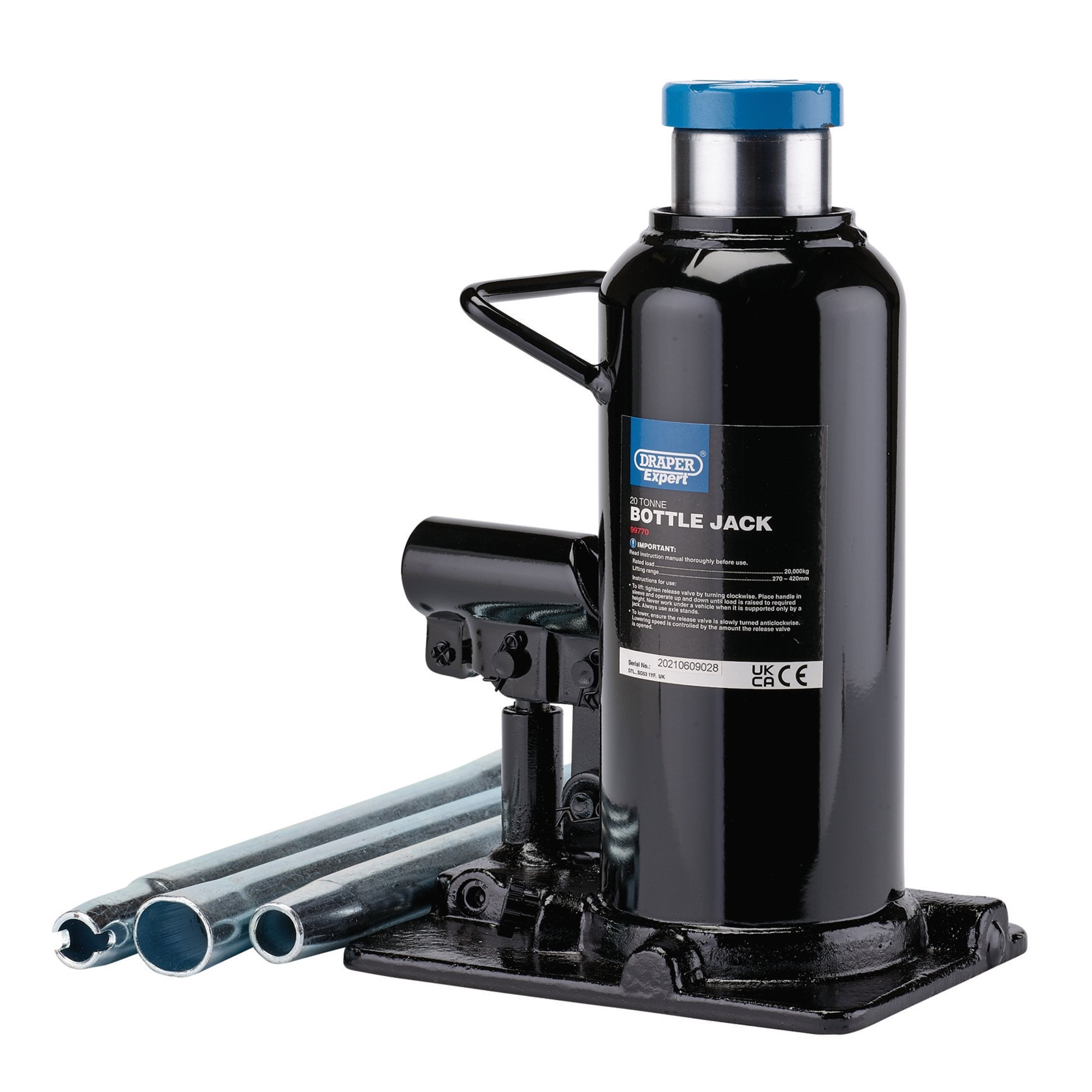 Draper-Expert-Hydraulic-Bottle-Jack,-20-Tonne