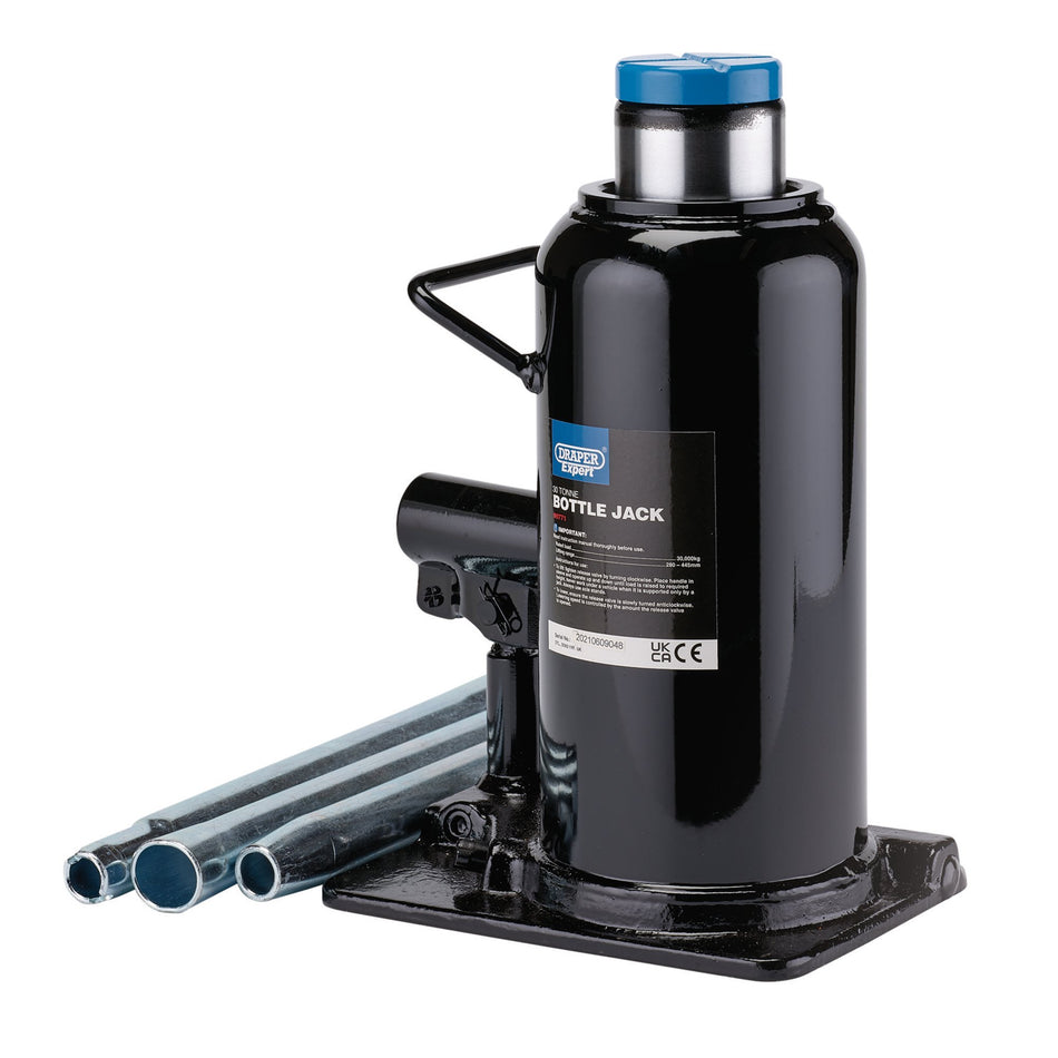 Draper-Expert-Hydraulic-Bottle-Jack,-30-Tonne